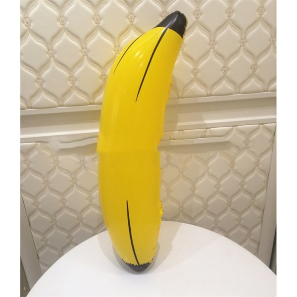 Stor 66cm Uppblåsbar Banan PVC Blow up Tropical Fruit Cute To Yellow 66*25CM