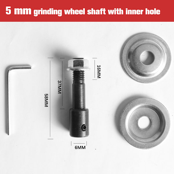 10 mm spindeladapter för slipning av polering 5-16 mm axelmotor 5MM