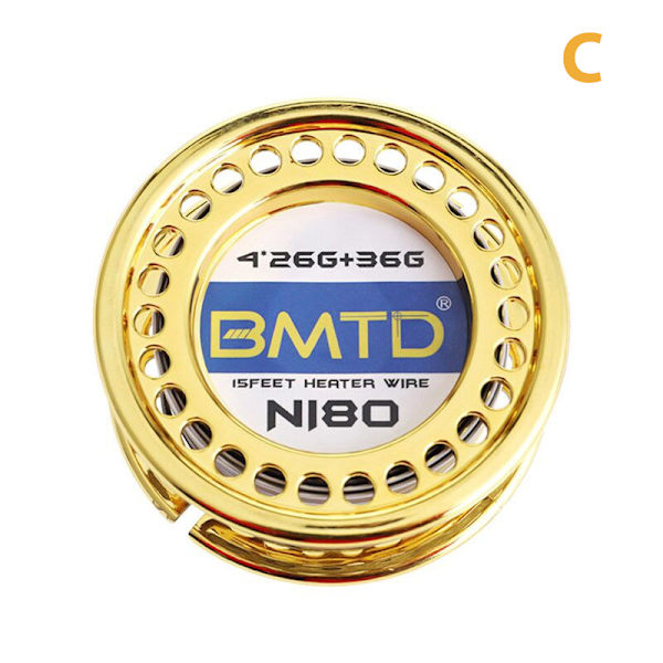 5m/rulle Ni80 Fused Clapton Wire för återuppbyggbar 2/3/4*26G+36G H 4*26G+36G
