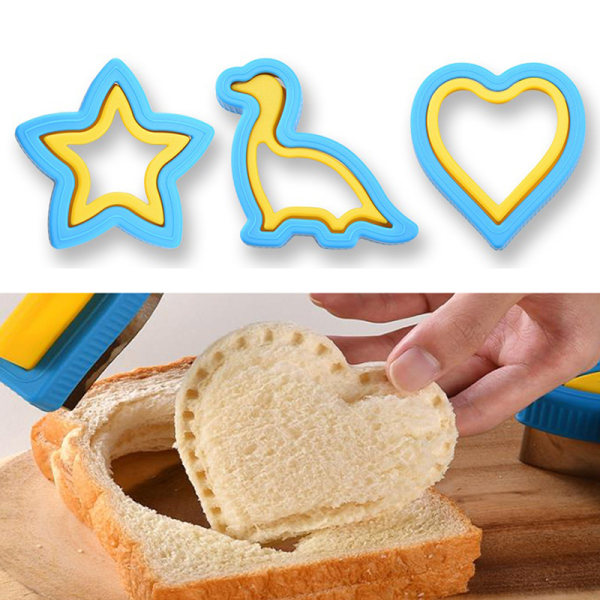 Sandwich ter och Sealer Set Cookie ters Grönsaksfrukt Sandwic Square