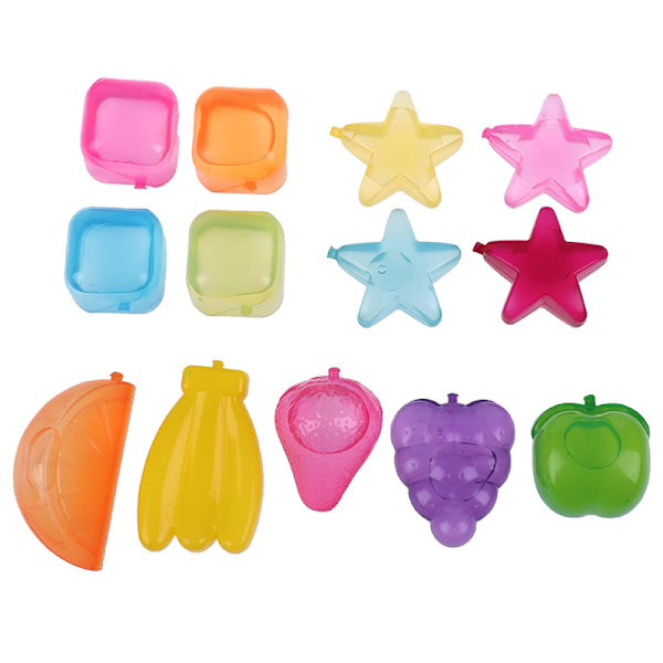 20st Stjärnformad iskub Plast Återanvändbar Multicolour Ice Sto C