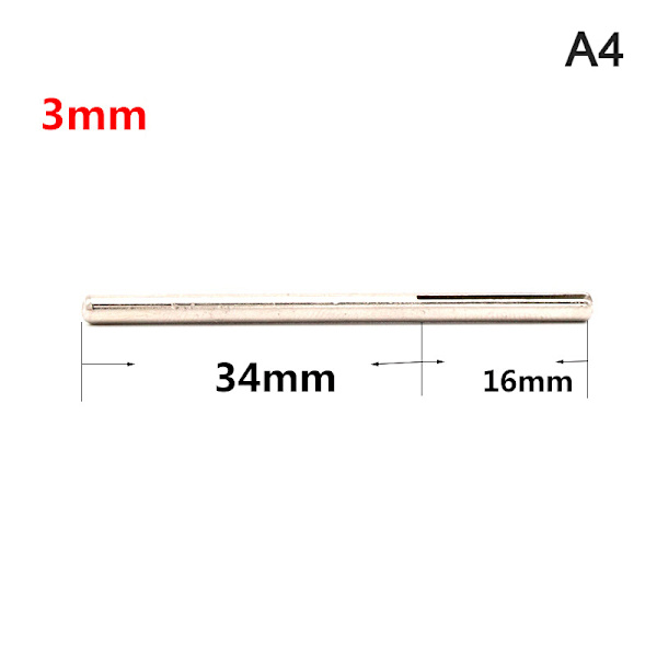 10 ST/12 ST Skaft Sandpappersklämma Delade dornar Långt slipmedel A4 10PCS