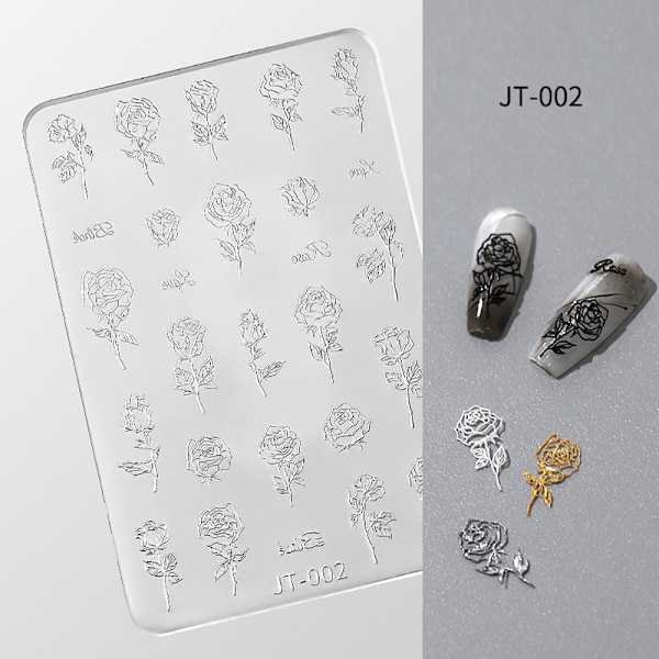 3D-prägling Nail DIY Art Form Silikonkombination Dekorativ 002
