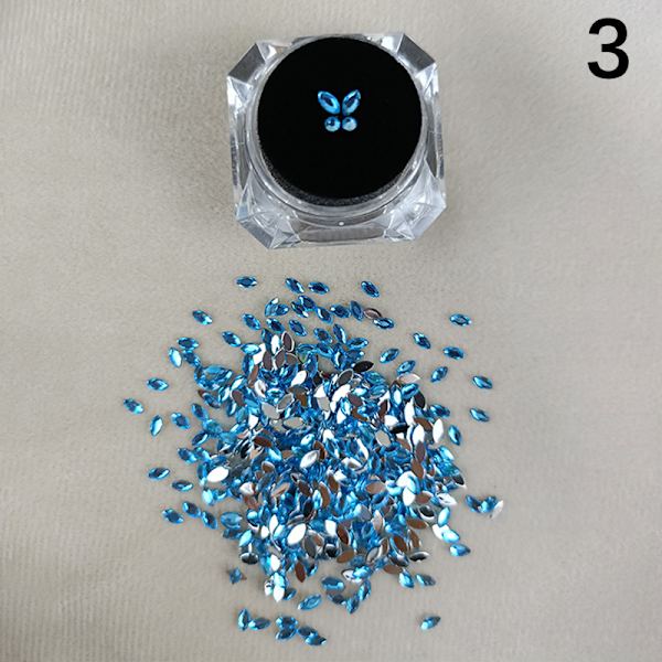 4st Dental Gems Clear Crystal Tooth Gem Ornament Smycken Nytt lightblue
