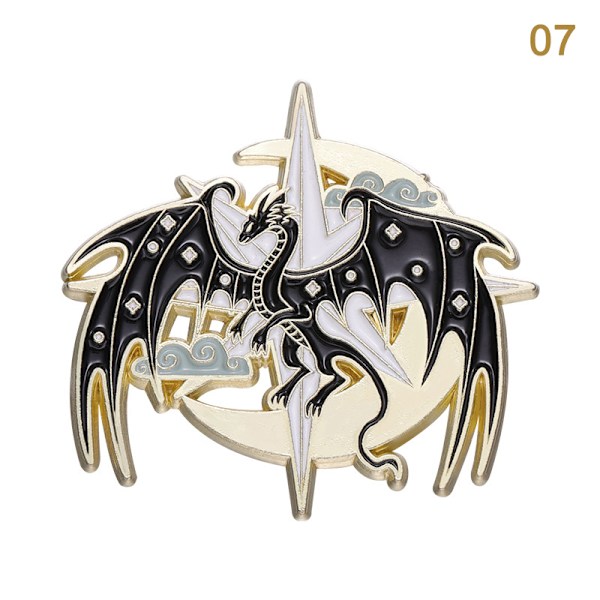 Dragon Birds Djur Pin Lapel Metal Gifts Ryggsäck Hat Brosch 07