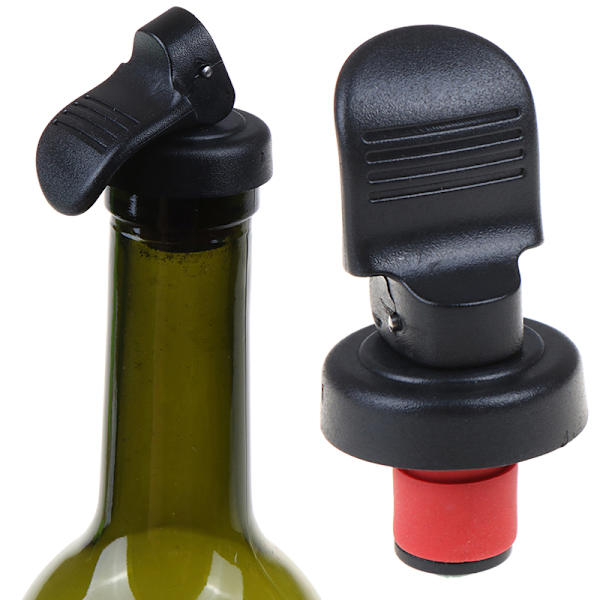 PP-material Flasköppnare Propp Plugg Champagne Wine Beer Seal Black