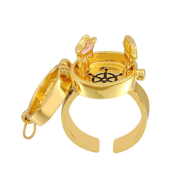 Rotera BFF Ring Kvinna Man Trend Vintage e Par Öppna Fidgets