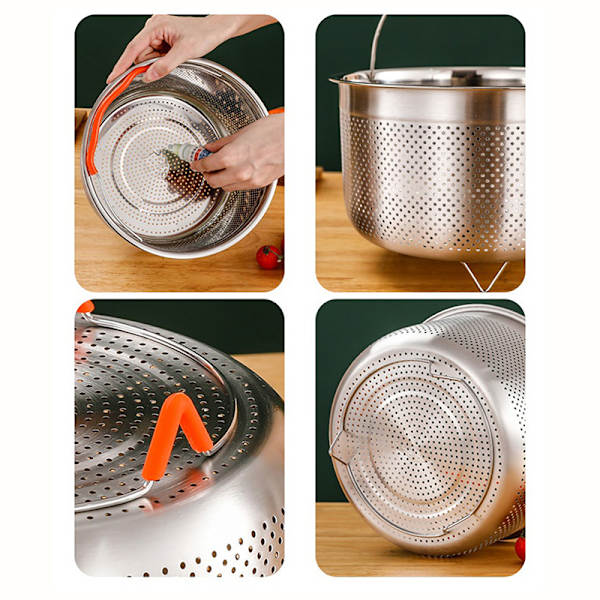 Rostfritt stål Steamer Basket Instant Pot Tillbehör för 1/1,3m 1.3L
