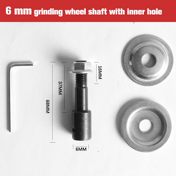 10 mm spindeladapter för slipning av polering 5-16 mm axelmotor 6MM