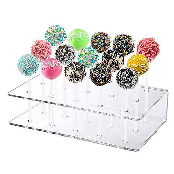 Cake Lolli Hållare Akryl Display Stand 15 håls godishållare