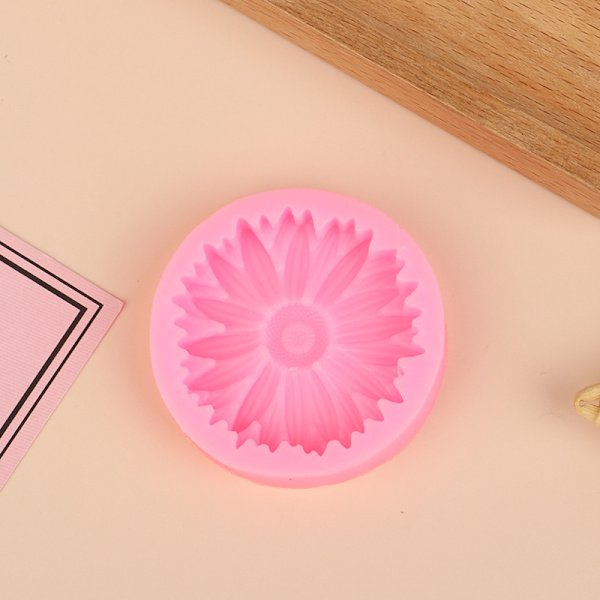 3D Solros Blomma Form DIY Ljus Solrostårta Dec