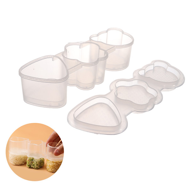 1 st Cartoon Shape Rice Ball Set Sushi Form Bento Stamper Kitche