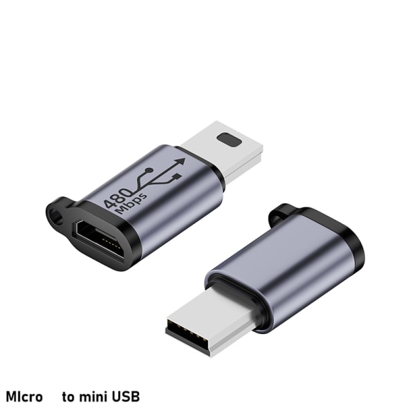 USB-C till Micro USB Mini USB Adapter Typ-C Hona till Micro USB TypeC F To MiniUSB M