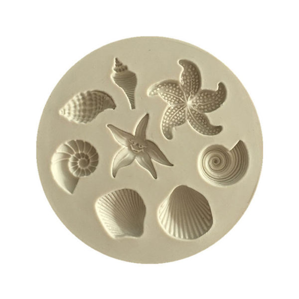 Ocean Biological Conch Sea Shells Chocolate Cake Form