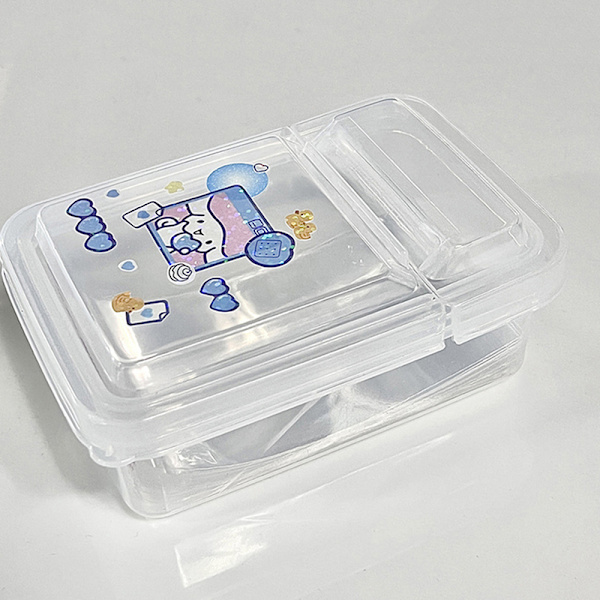 Uppsamlingsbehållare Case Plast Transparent förvaringslåda Liten 1PC