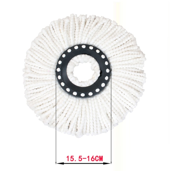 Roterande runt 16 mm mopphuvud Mikrofiber trasmopp tyg Repla