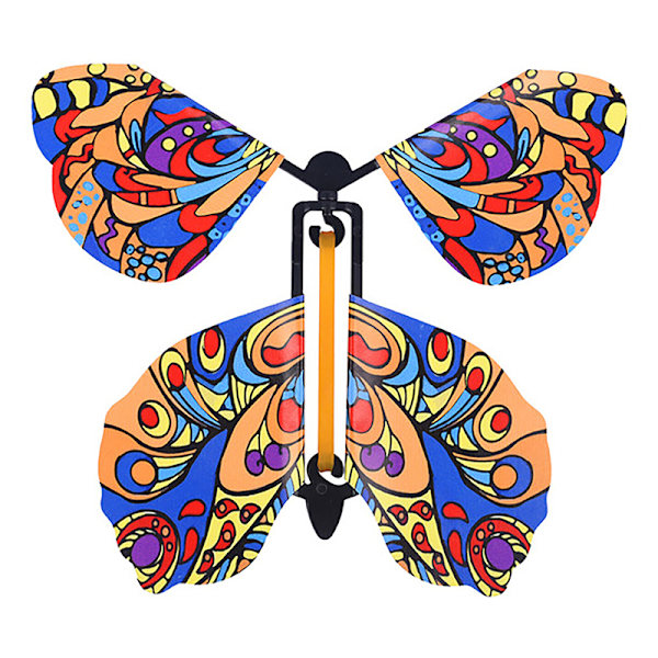 5 st Magic Clockwork Flying Butterfly gummiband Driven Magic A