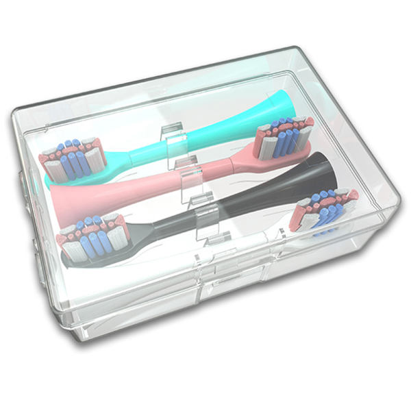 Elektriskt tandborsthuvud Case Transparent bärbar låda 1PC