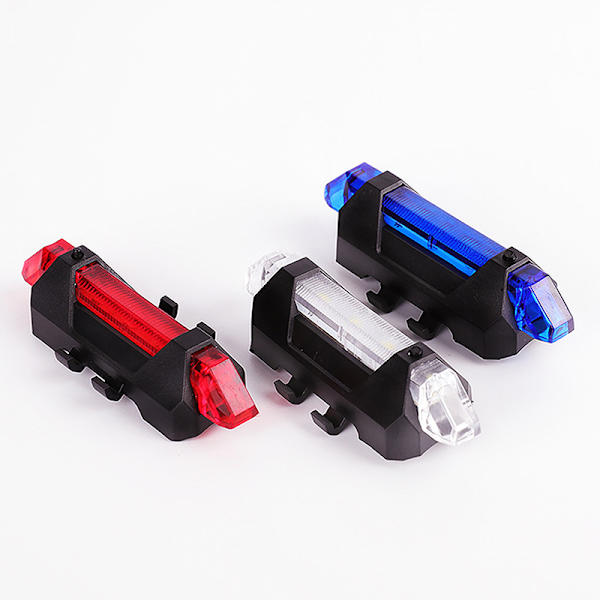 Cykelljus LED vattentät bakljus bakre USB uppladdningsbar B White