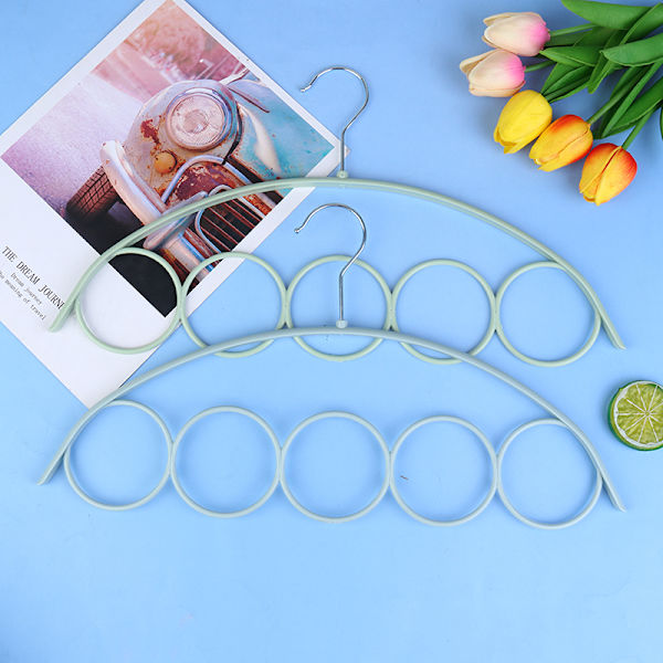 1 bit Halsduk Hängare För Halsdukar Plast Circles Hals Tie Scarf Light blue