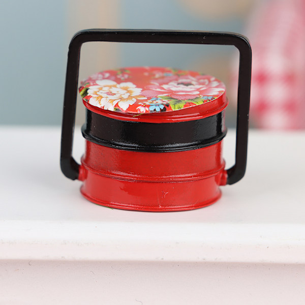 1:12 Dollhouse Mini Basket Alloy Lunchbox Snackbox Box Deco