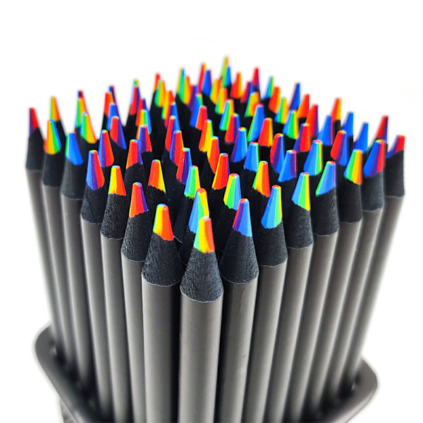 4st 7 färger gradient färgglad penna set konst målning ritning