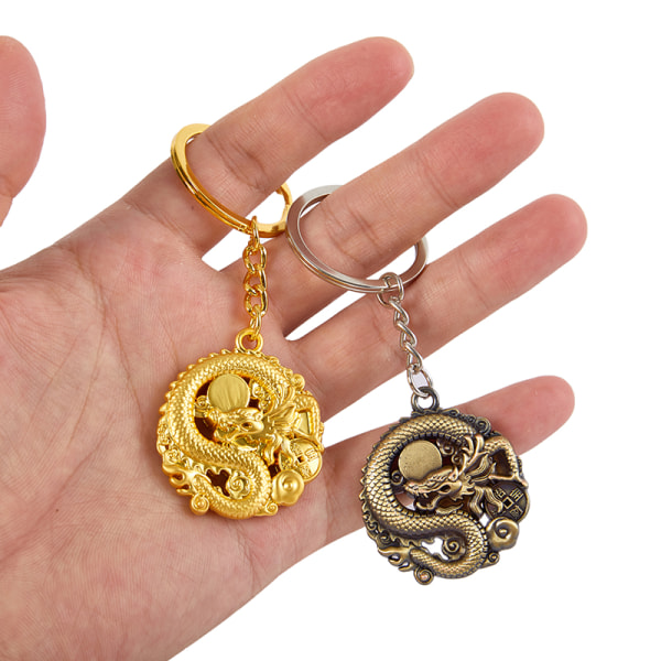 Drakens år Zodiac Dragon Keychain Bag hänge Acce A1