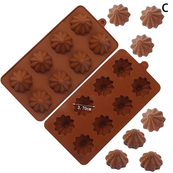 15 Cavity Cone Whirlwind Silikon form för chokladmous B