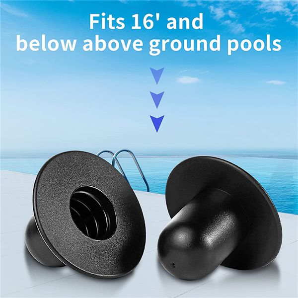 1st Pool Dräneringsplugg Pump Sil Hål Plugg Vattenstopp Blue