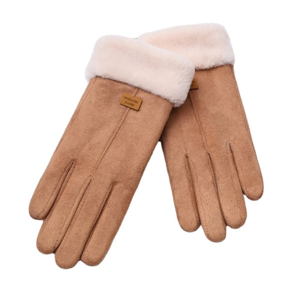 Modehandskar Höst Vinter e Furry Warm Full Finger vantar F C