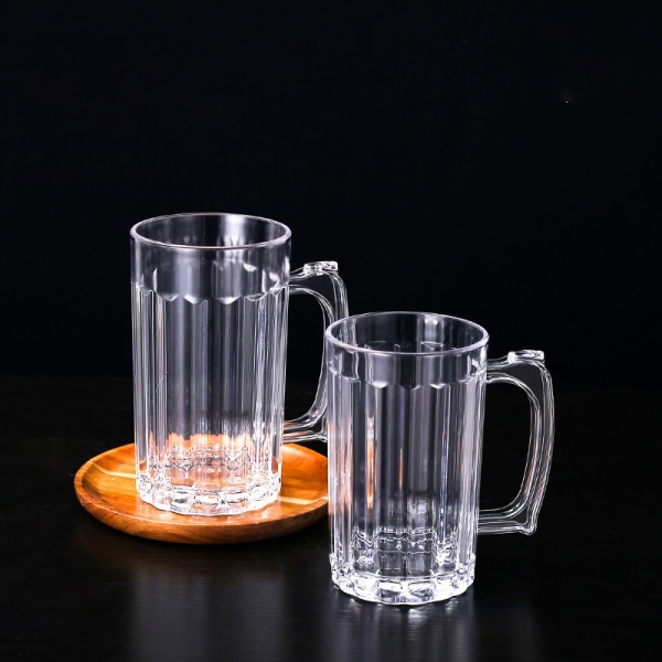 500 ml transparent ölmugg plast okrossbar frukostmjölk C 500ml