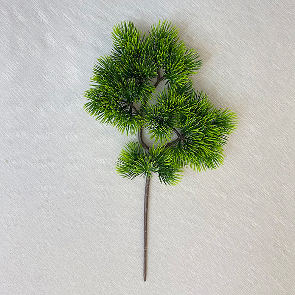 Plast Konstgjord Pine Cypress Bonsai Desktop Trädgård Plast E