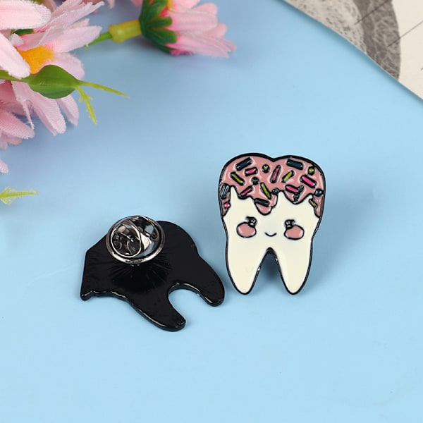 1 ST Tandform Brosch Pin Sjuksköterska Lapel Classic Badge Pins Jewe A1