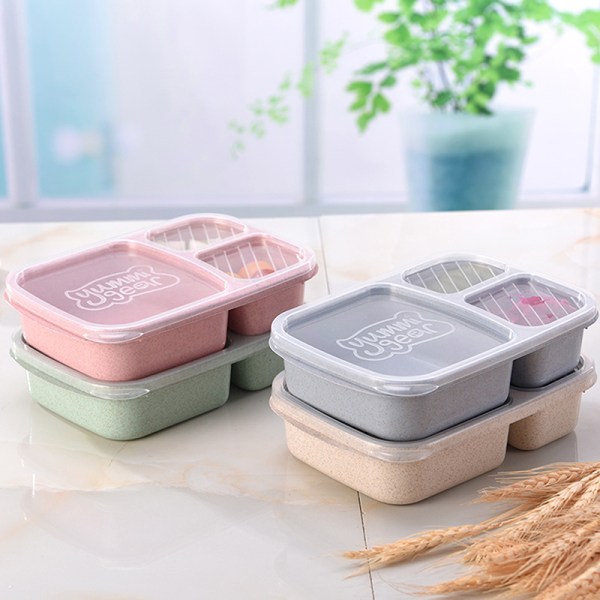 Bento Box Grade Wheat Straw Storage Case Portable Storage Con A3