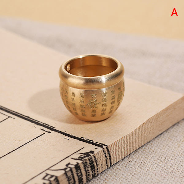 Feng Shui Lucky Fortune Wealth Mässing Cornucopia Baifu Rice Cyli A