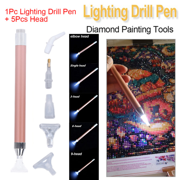 5D Diamond Painting Pen Lighting Point Drill Pen DIY Craft Diam