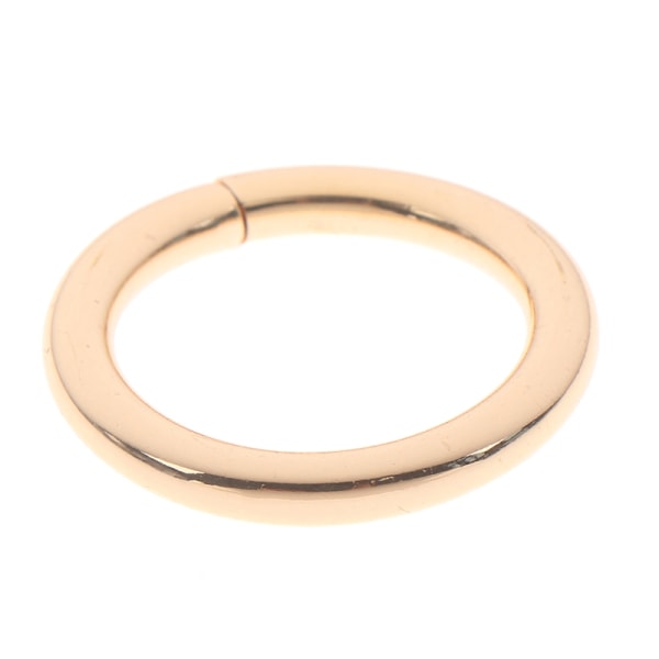 5xNyckelring Ring Cirkel Spring Snap För DIY Nyckelring Krok Väska Buc Gold