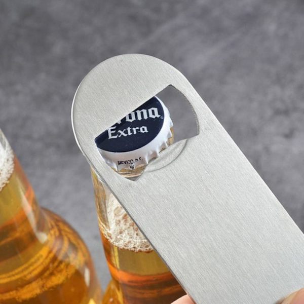 Mini Durable Beer Flasköppnare Rostfritt stål Flat Speed Bott M
