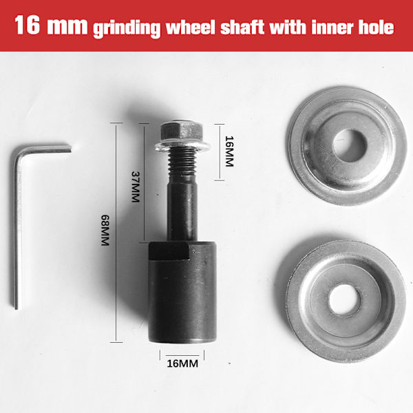 10 mm spindeladapter för slipning av polering 5-16 mm axelmotor 16MM