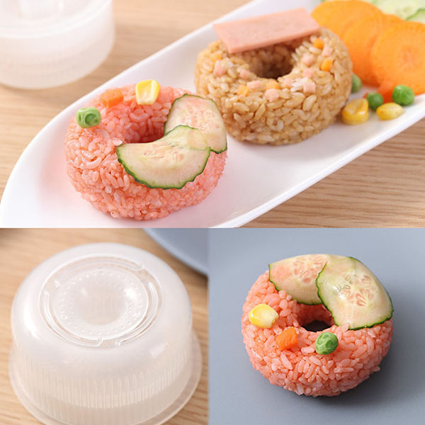 Donut Round Rice Ball Form Non-Stick Sushi Maker DIY Easy Rice
