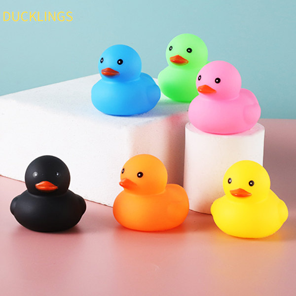 Baby Bath Toys e Colored Little Yellow Duck Baby Gift Badrum A