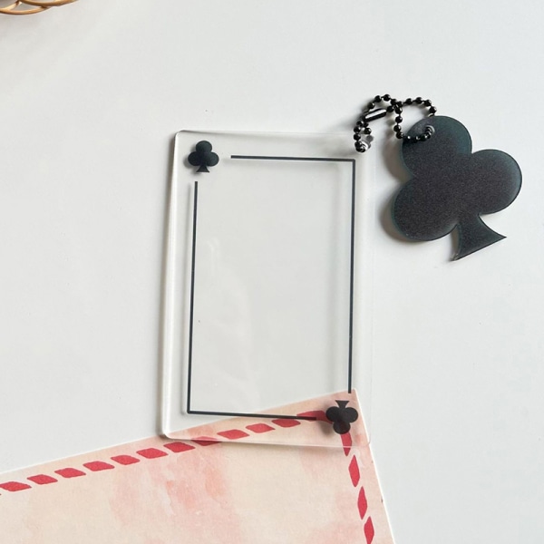 Transparent fotokortshållare fotohylsor Korthållare med Cha Black