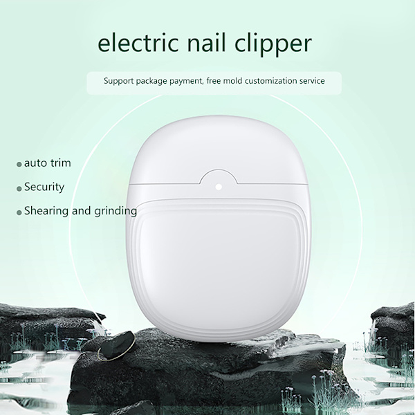 Elektrisk nagelklippare Automatisk M/ Lätttrimmer Nagel te White