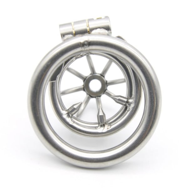 Rostfritt stål Metal Hane Chastity Cage Device Restraint 45mm