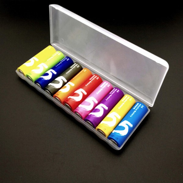 Bärbar plast case cover hållare förvaringsbox för 10st