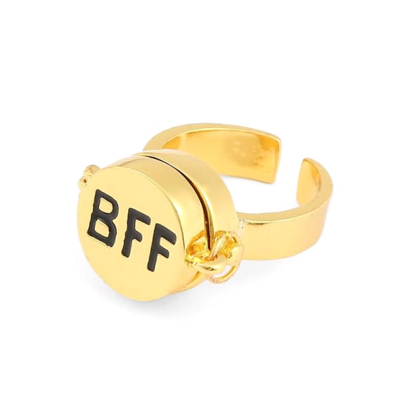 Rotera BFF Ring Kvinna Man Trend Vintage e Par Öppna Fidgets