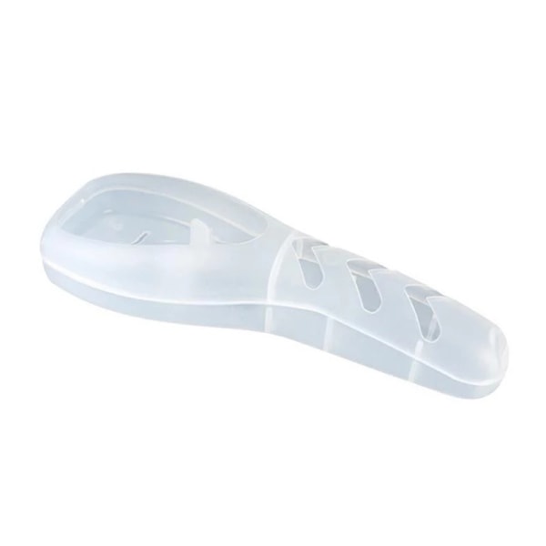 Rakapparat förvaringslåda för män Transparent plasthållare Razor Case White