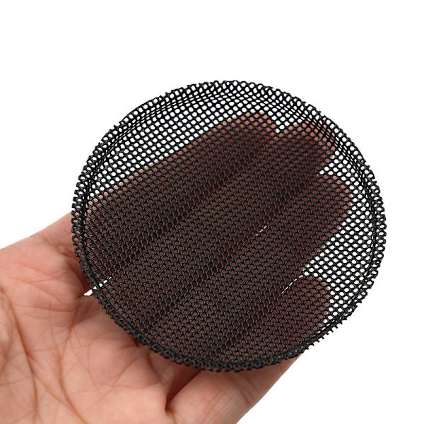 3" o cover dekorativt cirkelgaller i mesh 2 P Silver