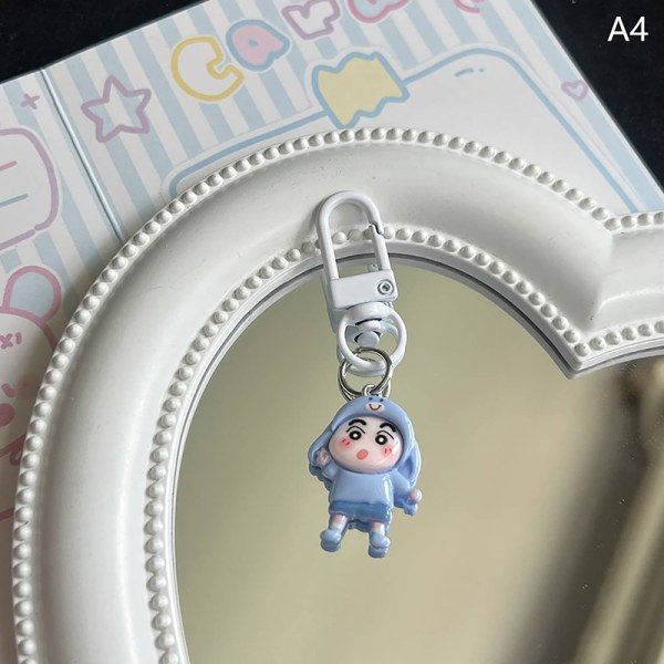 Kawaii Cartoon Anime Keychain Girls e Key Holder Bag Pendant De A4