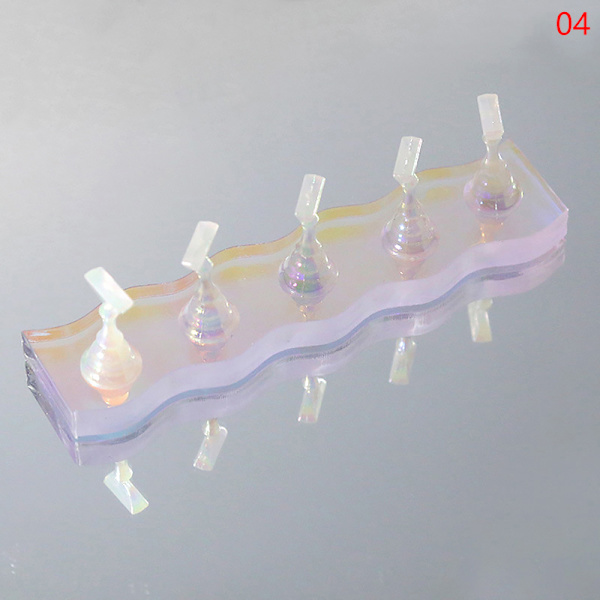 Aurora Magnetic Nail Art Practice Display Stand Tip Holder Acry 03